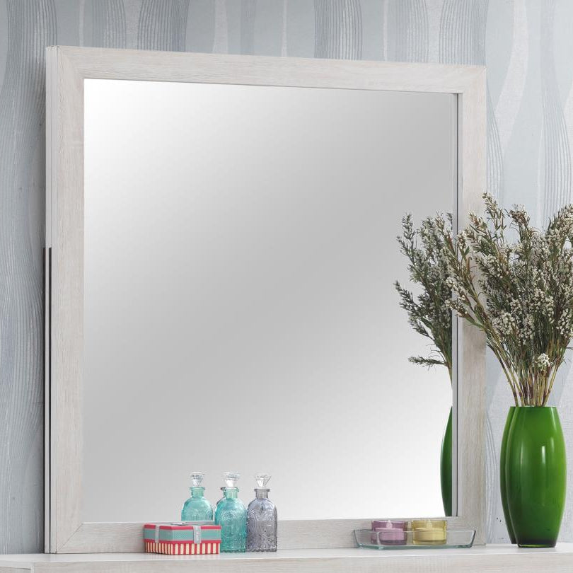 Coaster 207054 Coastal White Mirror