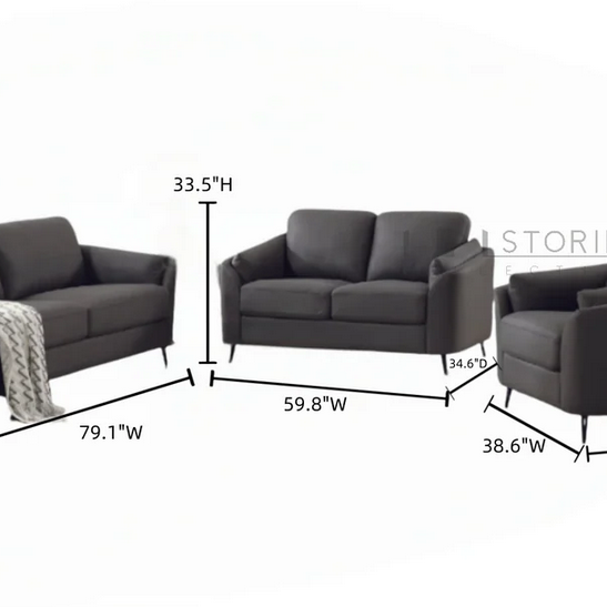 101 Stories 101S-SF1071 / SF1111 Orlian Sofa Love Set