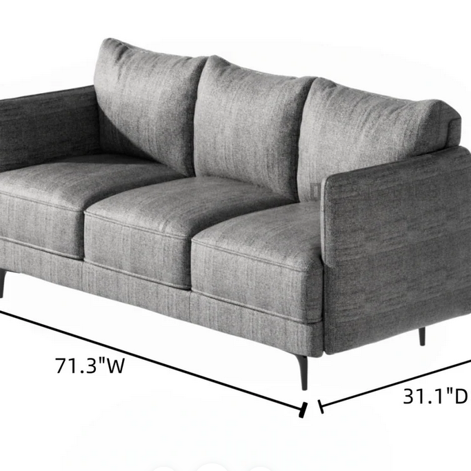 101 Stories 101S-SF1104 Elysian Dark Grey Sofa
