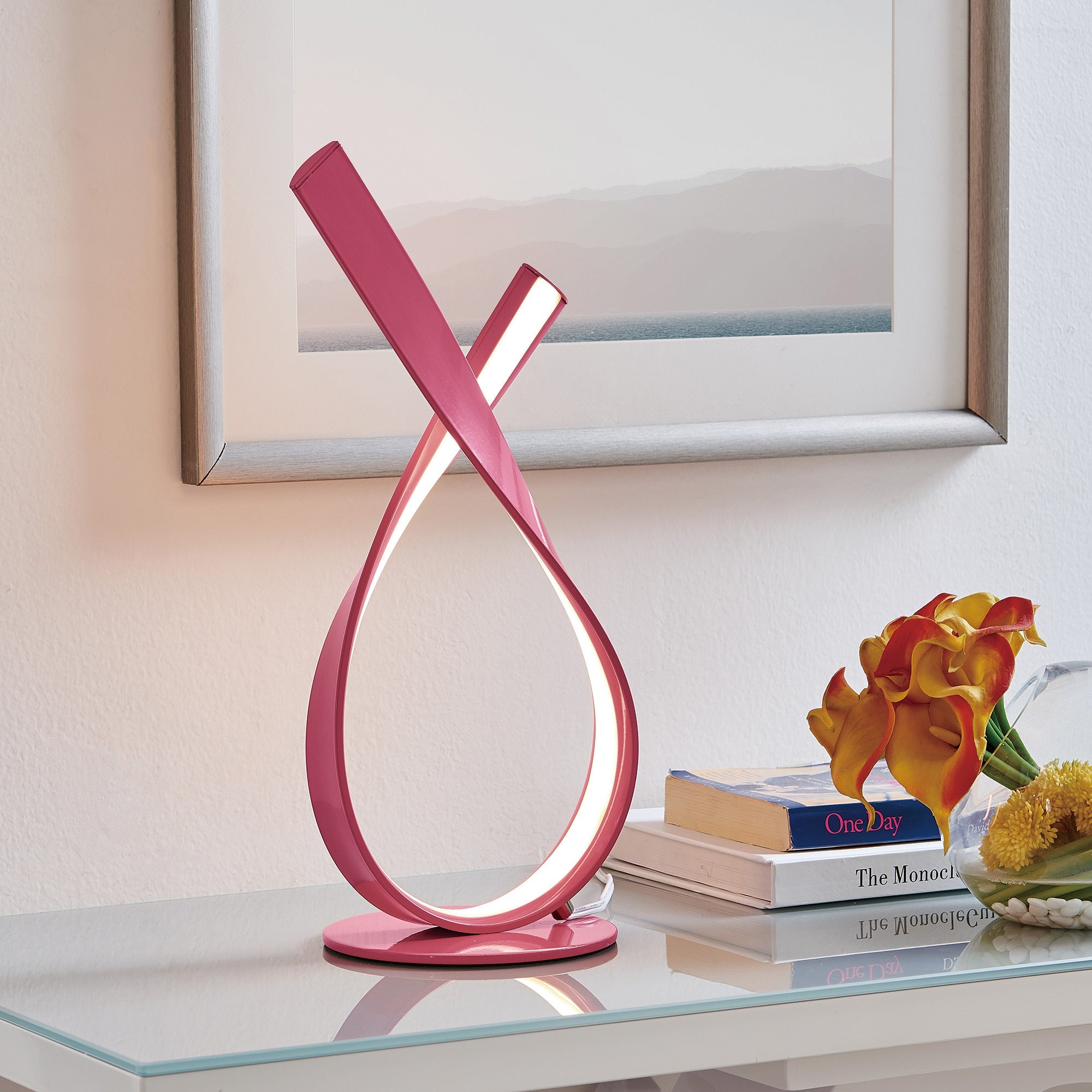 Lite Source LS-23570PINK Royce Pink Table Lamp