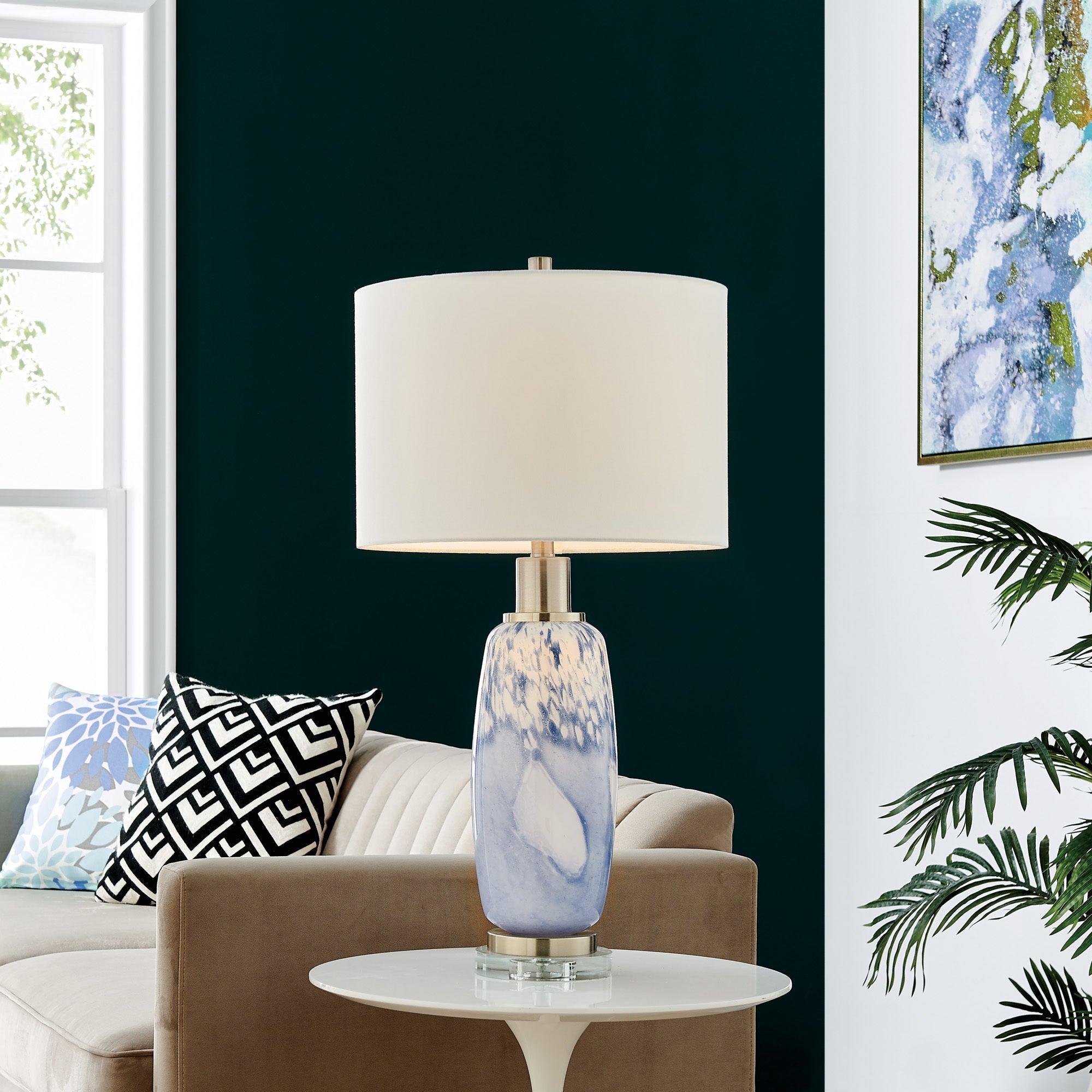 Lite Source LS-23860 Winfield Glass Table Lamp