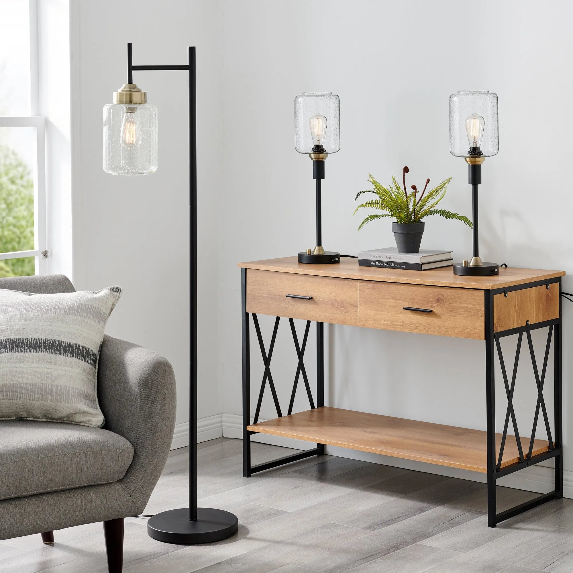 Lite Source LS-83116 Luken Floor Lamp
