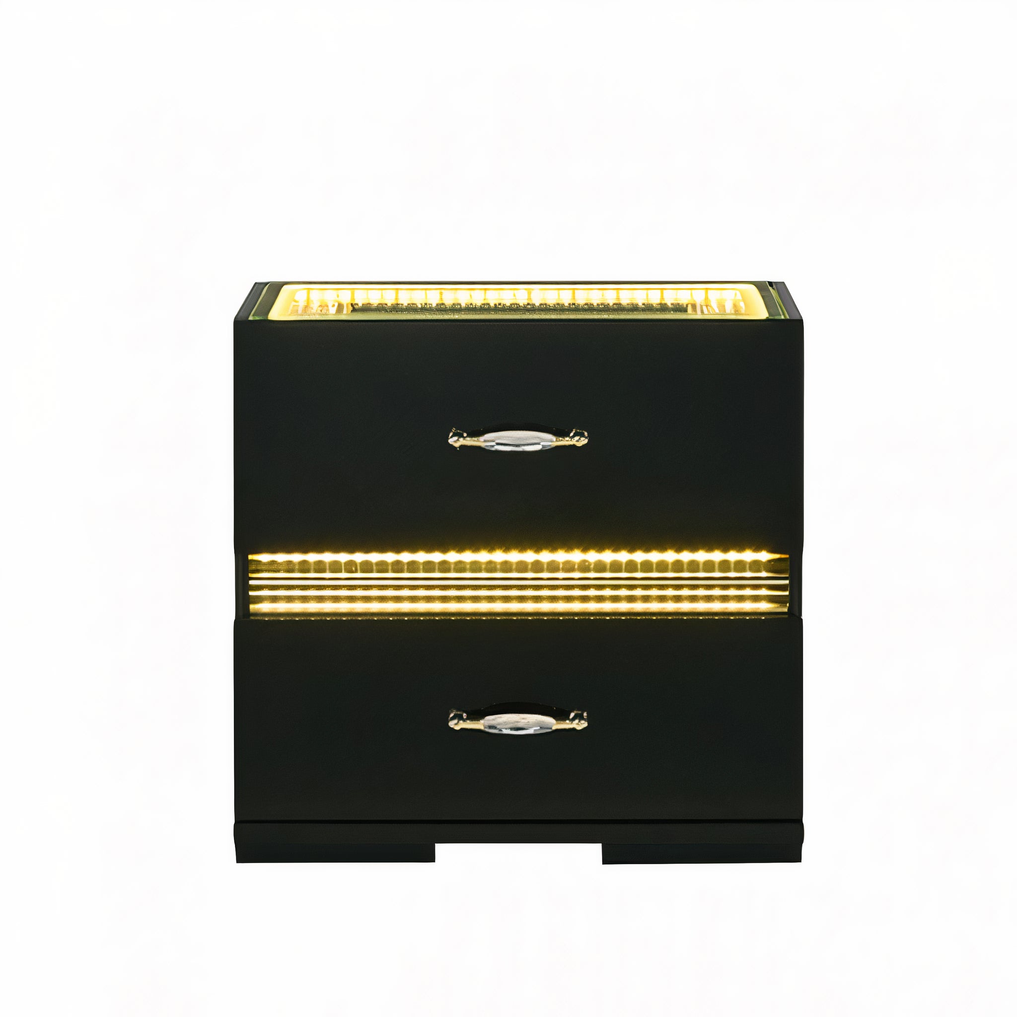 FOA FM72015BK-N Lucida Black LED Nightstand