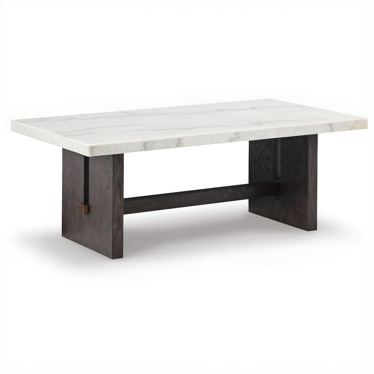 Ashley T779-1 Burkhaus Rectangular Marble Coffee Table