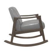 Homelegance 1049GY-1 Auden Gray Faux Leather Rocking Chair