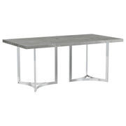 Coaster 108121 Sterling 72-inch Rectangular Dining Table Grey Faux Marble (Special Order )