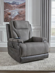 Ashley PC1210412 4Z Serenity Zone Slate Performance Fabric Lift Chair