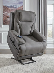 Ashley PC1210412 4Z Serenity Zone Slate Performance Fabric Lift Chair