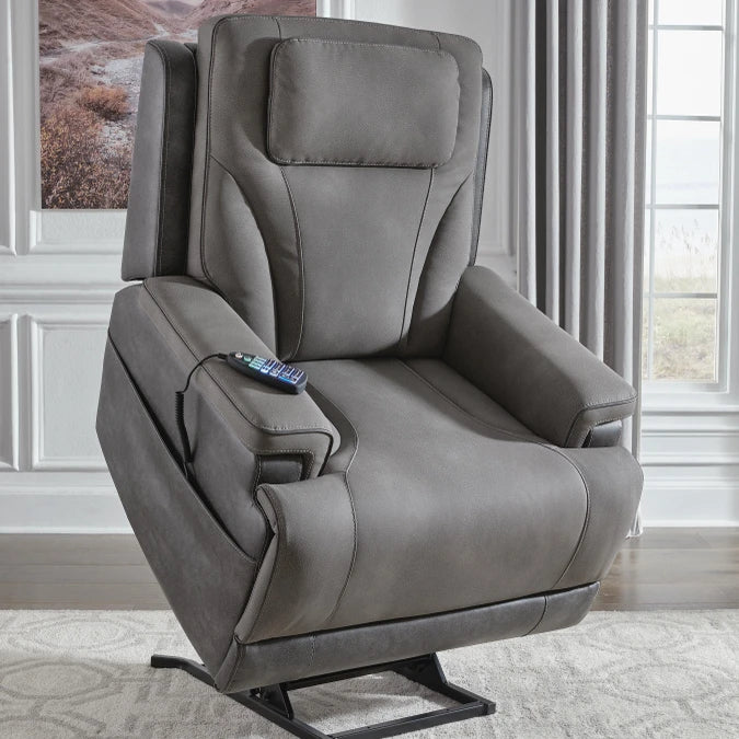 Ashley PC1210412 4Z Serenity Zone Slate Performance Fabric Lift Chair