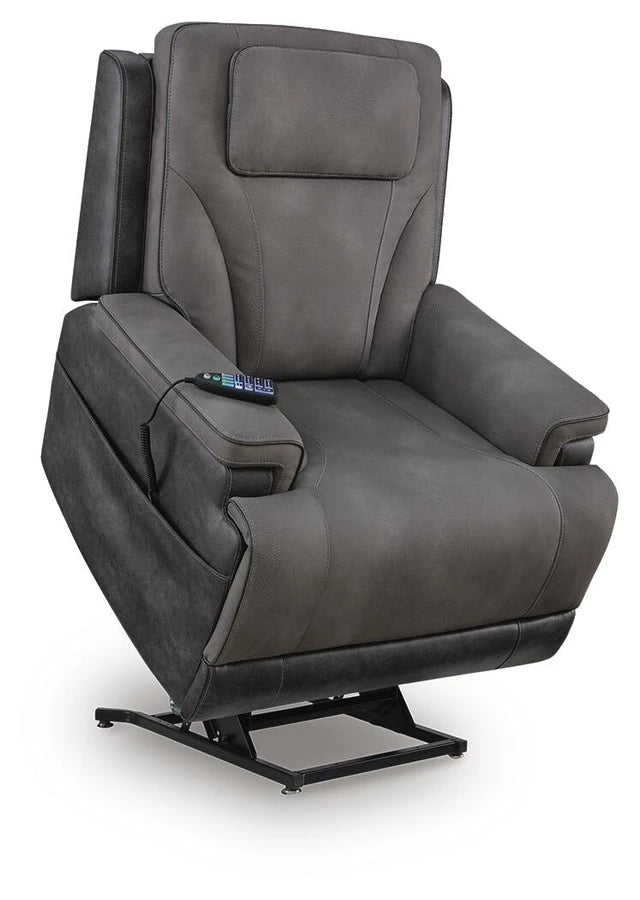 Ashley PC1210412 4Z Serenity Zone Slate Performance Fabric Lift Chair