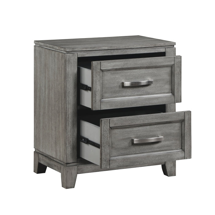 Homelegance 1450-4 Garretson Gray Nightstand