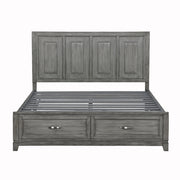 Homelegance 1450K-1EK* Garretson Gray King Platform Bed with Footboard Storage