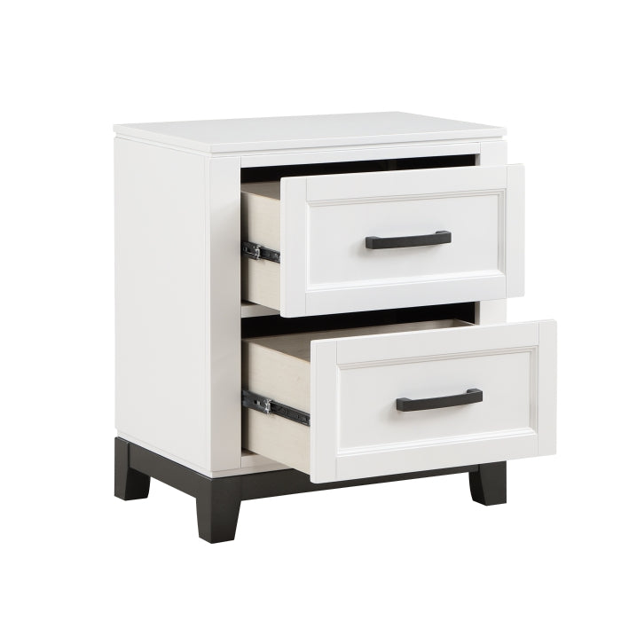 Homelegance 1450WH-4 Garretson White Nightstand