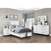 Homelegance 1450WH-4 Garretson White Nightstand