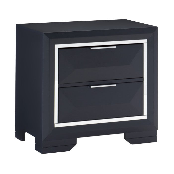 Homelegance 1553-4 Rosemont Midnight Blue 2 Drawer Nightstand