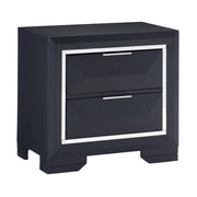 Homelegance 1553-4 Rosemont Midnight Blue 2 Drawer Nightstand