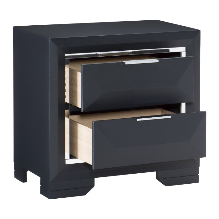 Homelegance 1553-4 Rosemont Midnight Blue 2 Drawer Nightstand