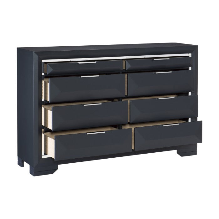 Homelegance 1553-5 Rosemont Midnight Blue 8 Drawer Dresser ONLY