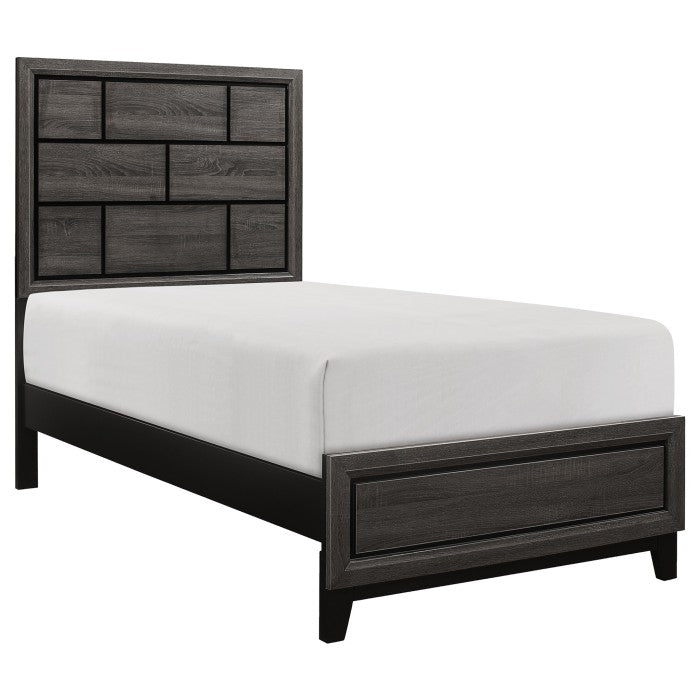 Homelegance 1645T-1 Davi Gray Twin Bed