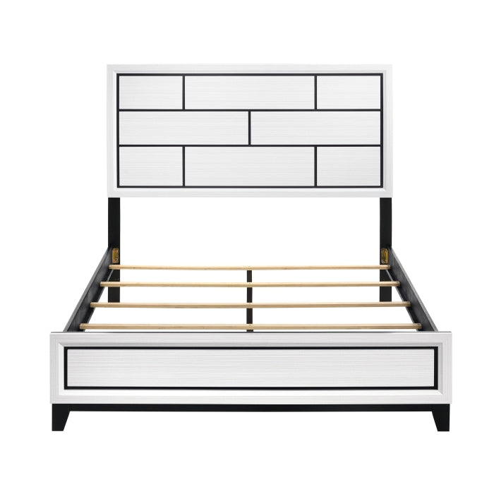 Homelegance 1645WH-1 Davi White Queen Bed