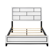 Homelegance 1645WH-1 Davi White Queen Bed