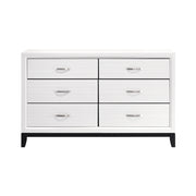Homelegance 1645WH-5 Davi White 6 Drawer Dresser