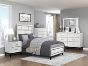 Homelegance 1645WH-5 Davi White 6 Drawer Dresser