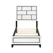 Homelegance 1645WHT-1 Davi White Twin Bed