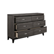Homelegance 1645-5 Davi Gray 6 Drawer Dresser