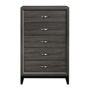 Homelegance 1645-9 Davi Gray 5 Drawer Chest