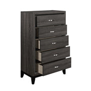 Homelegance 1645-9 Davi Gray 5 Drawer Chest