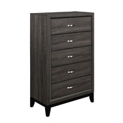 Homelegance 1645-9 Davi Gray 5 Drawer Chest
