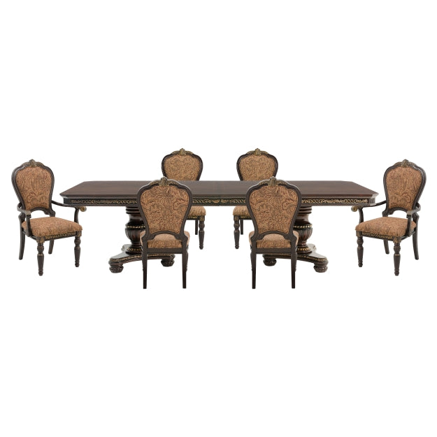 Homelegance 1808 Russian Hill Traditional 7 Piece Dining Room Set
