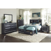 Homelegance 1553-9 Rosemont Midnight Blue 5 Drawer Chest