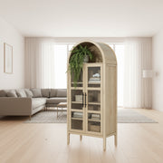 FOA SL-AC8001NT-3A Gateshead Natural Arched Cabinet