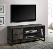 Milton 2004 47" Rustic Gray 1 Shelf & 1 Cabinet TV Stand
