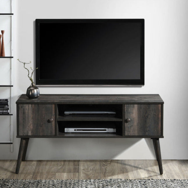 Milton 2026 47" Rustic Gray 2 Shelf & 2 Cabinet TV Stand