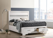 Coaster 205111F Miranda White Full Storage Platform Bed