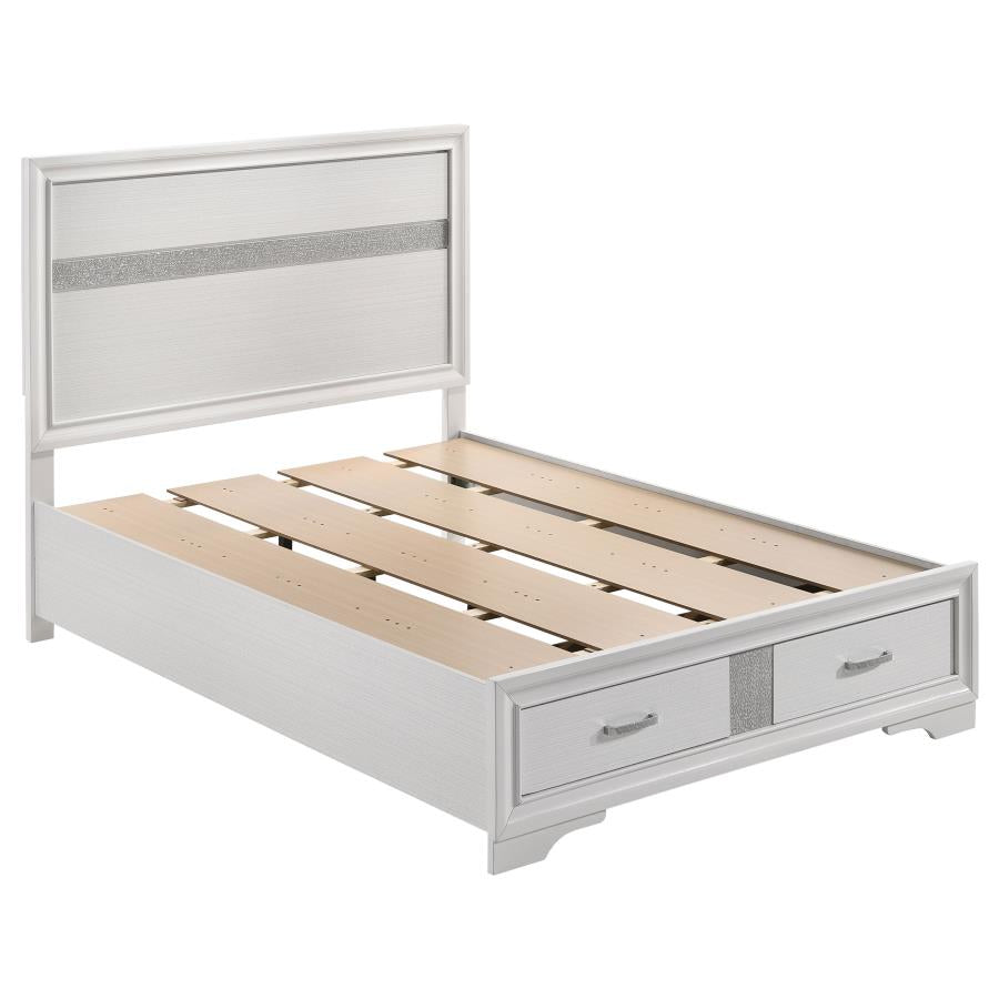 Coaster 205111F Miranda White Full Storage Platform Bed