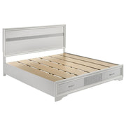 Coaster 205111KE Miranda White King Storage Platform Bed