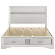 Coaster 205111Q Miranda White Queen Storage Platform Bed