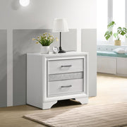 Coaster 205112 Miranda White 3-drawer Nightstand