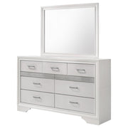 Coaster 205113 / 14 Miranda White 9 Drawer Dresser Mirror