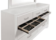 Coaster 205113 / 14 Miranda White 9 Drawer Dresser Mirror
