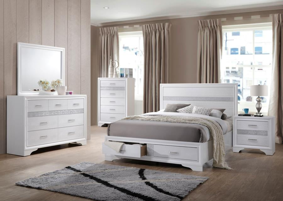 Coaster 205113 / 14 Miranda White 9 Drawer Dresser Mirror