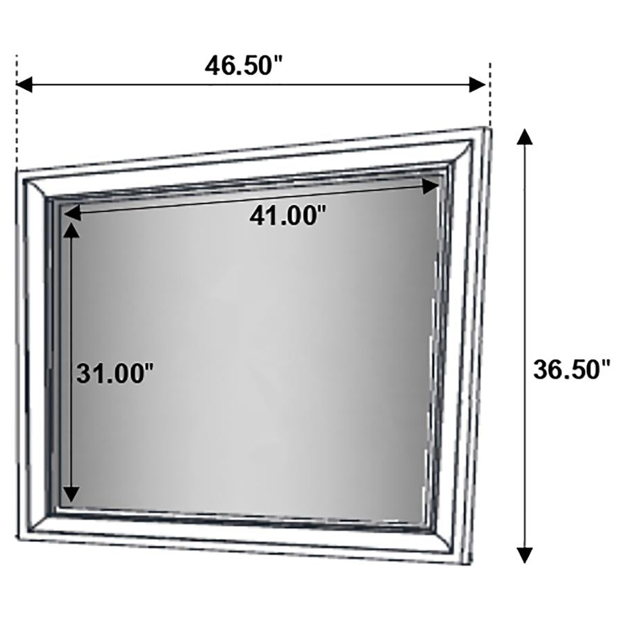 Coaster 205114 Miranda White Mirror