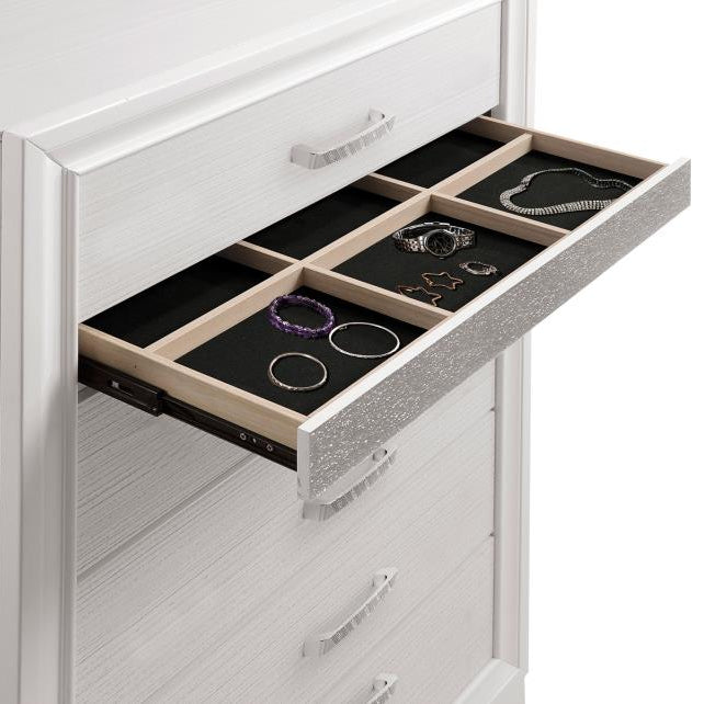 Coaster 205115 Miranda White 6-drawer Chest