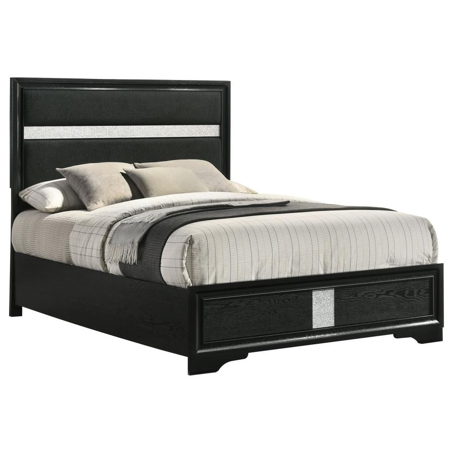 Coaster 206361F Miranda Black Full Storage Platform Bed