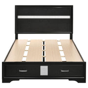 Coaster 206361F Miranda Black Full Storage Platform Bed