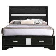 Coaster 206361F Miranda Black Full Storage Platform Bed